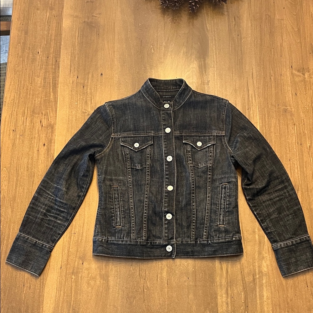GAP Ladies Black Denim Jacket - M